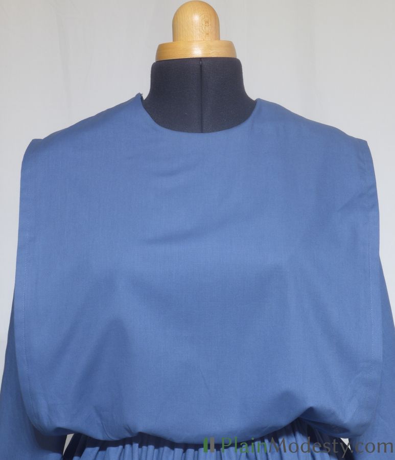 Cape Dress Front View Front view of a cape dress with a Wide, Straight, Gaping, Very Loose cape