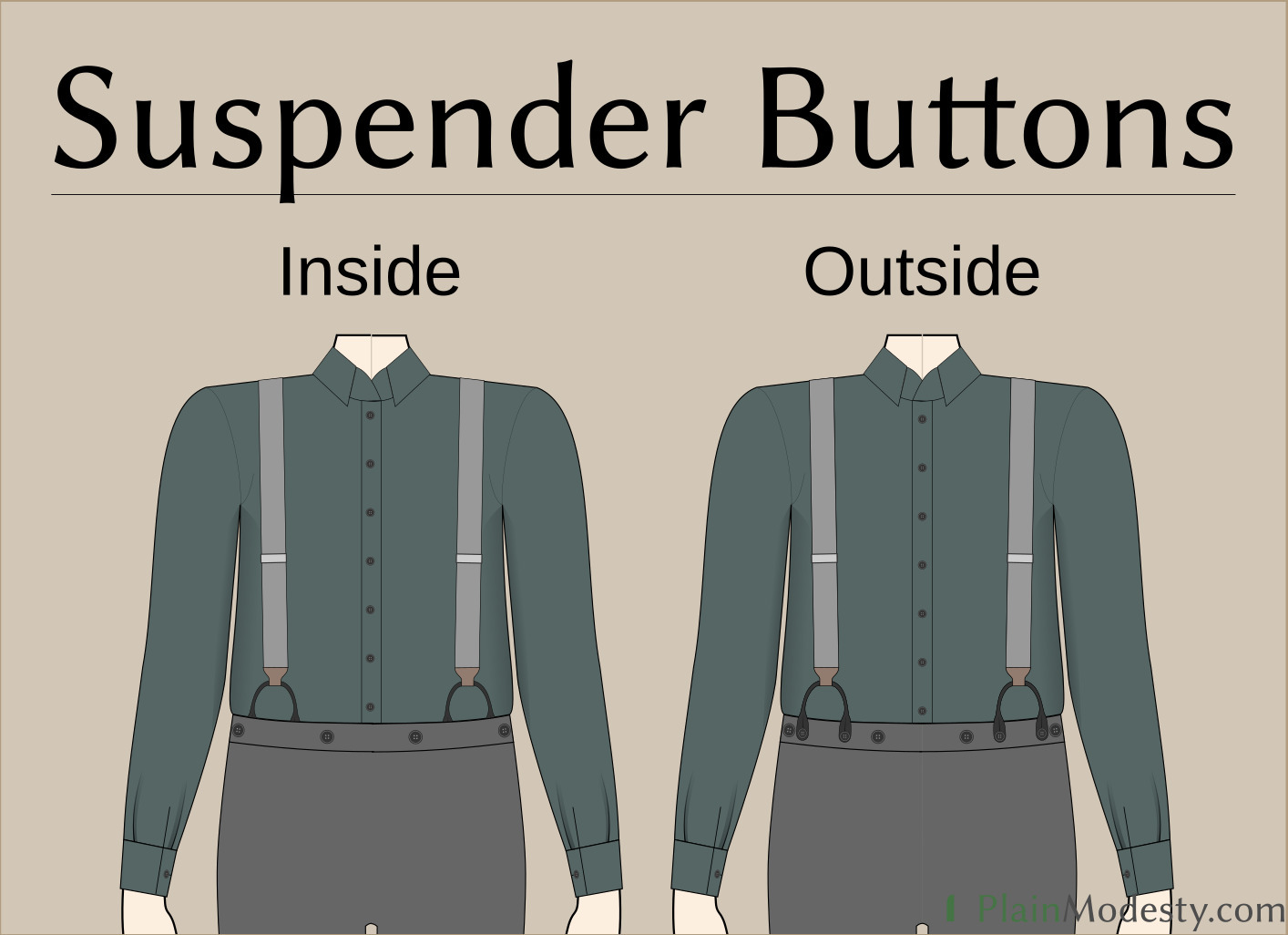 Suspenders  Plain Modesty